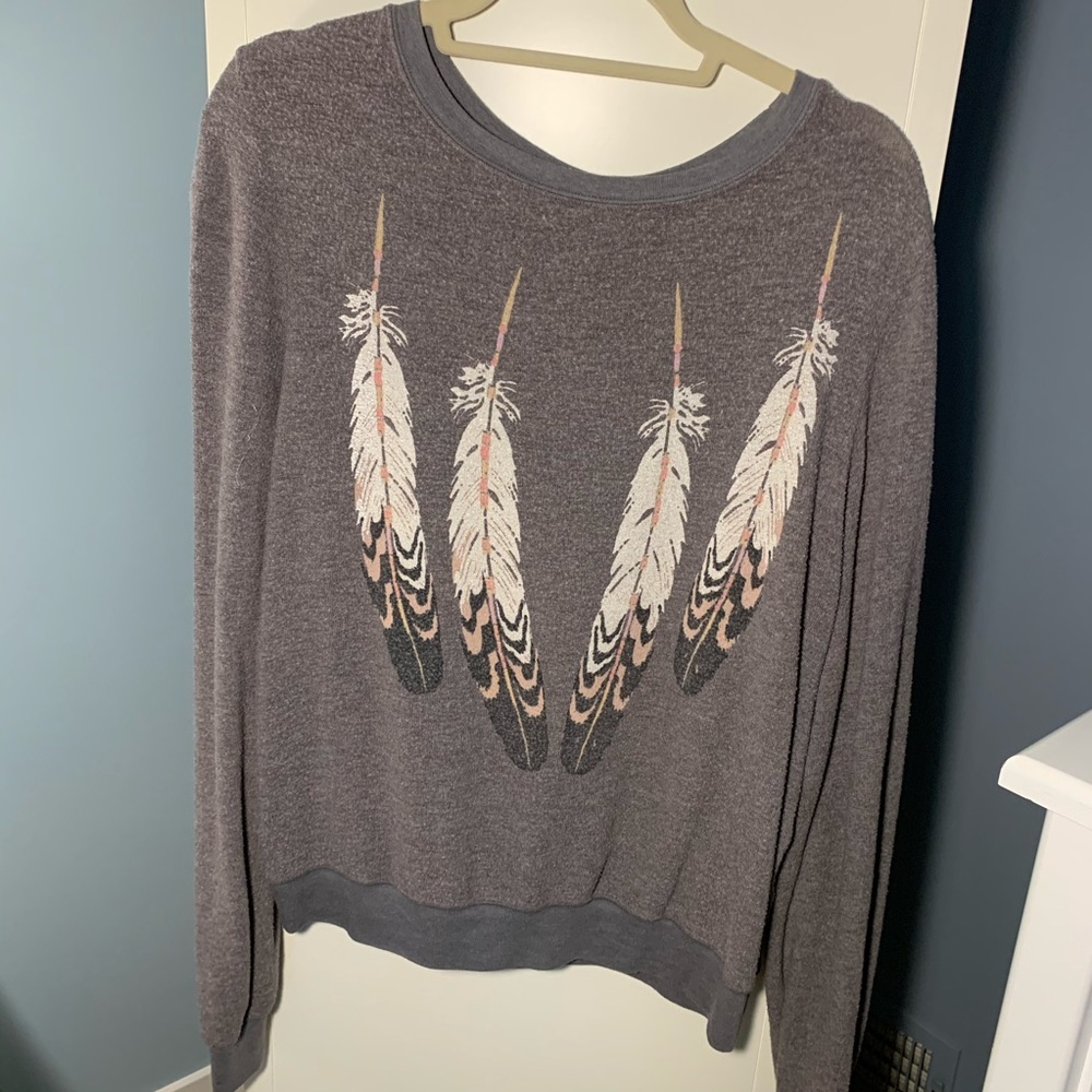 WILDFOX Gray Sweater Size M ◻️LIGHTLY WORN◻️